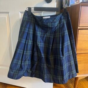 NWOT Talbots Blackwatch Plaid Pleated Lined Skirt 10p